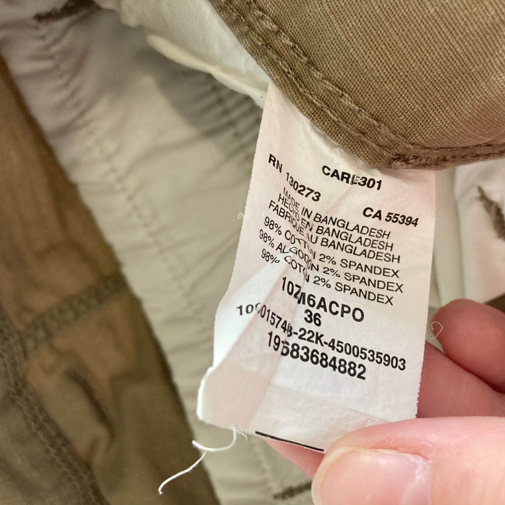 Wrangler Men's Khaki Cargo Shorts - Picture 3 of 4